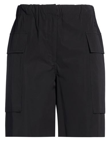 Woman Shorts & Bermuda Shorts Black Size 6 Cotton