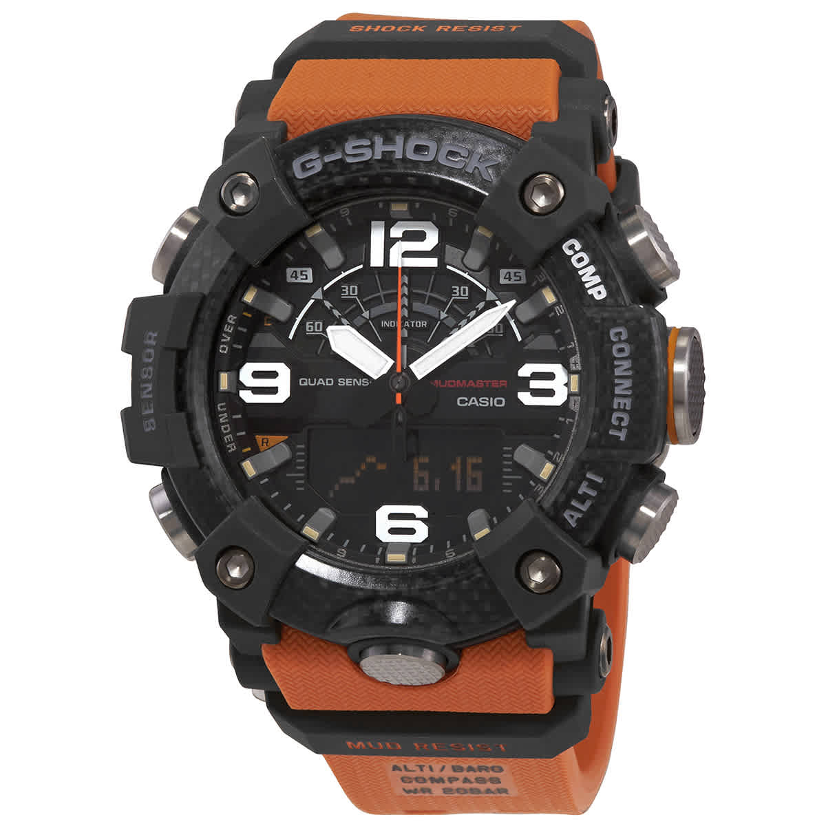 G-Shock Chronograph Analog-Digital Black Dial Mudmaster Mens Watch GGB100-1A9