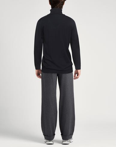 Man Turtleneck Midnight blue Size 44 Merino Wool