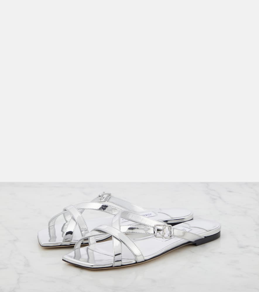 Jimmy Choo Jess metallic leather sandals