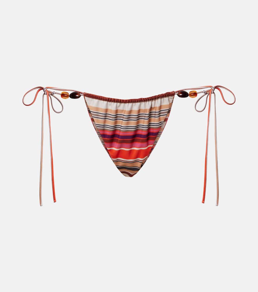 Ombra striped bikini bottoms
