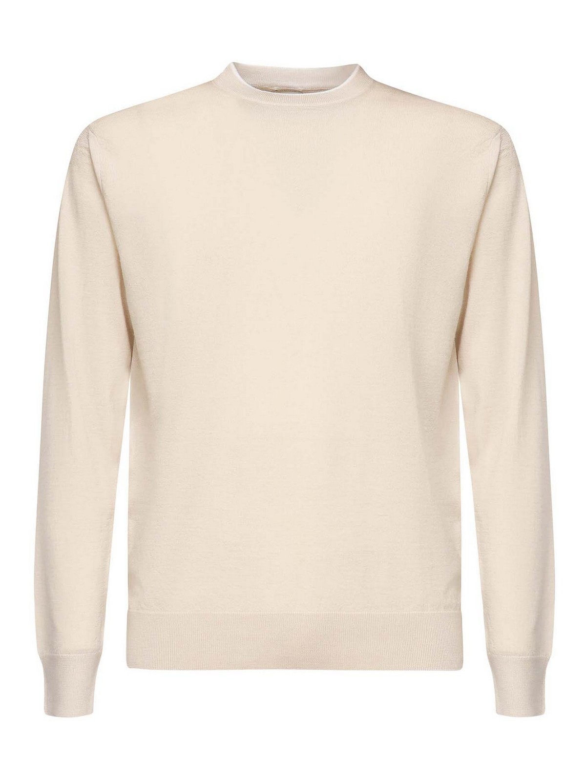 Wool And Silk Crew Neck Sweater