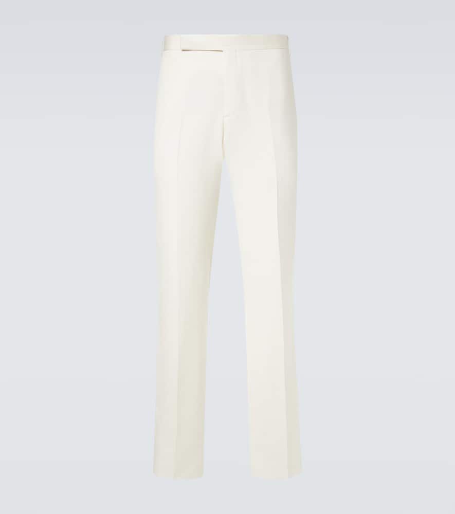 High-rise slim pants