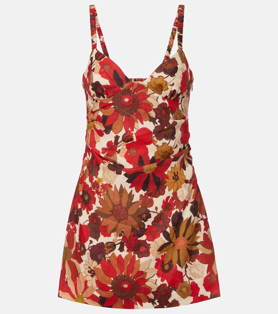 Primrose floral linen minidress