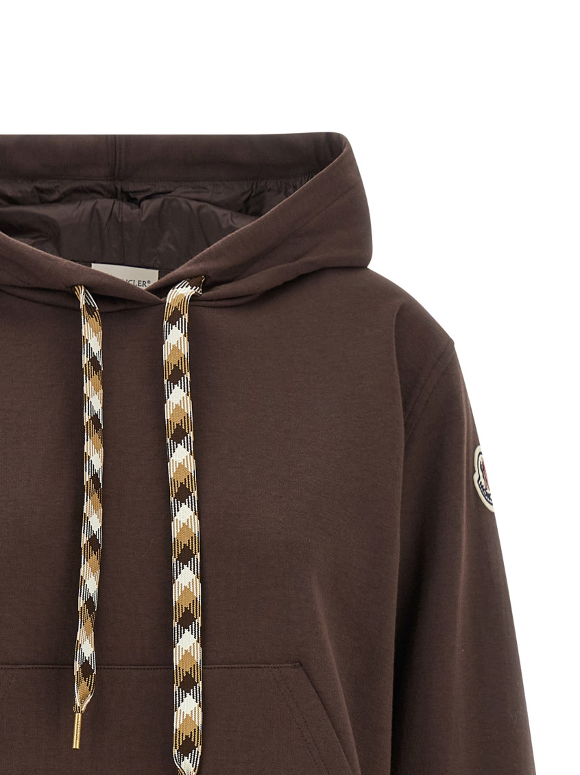 Moncler - long hooded sweatshirt drawstring and pocket