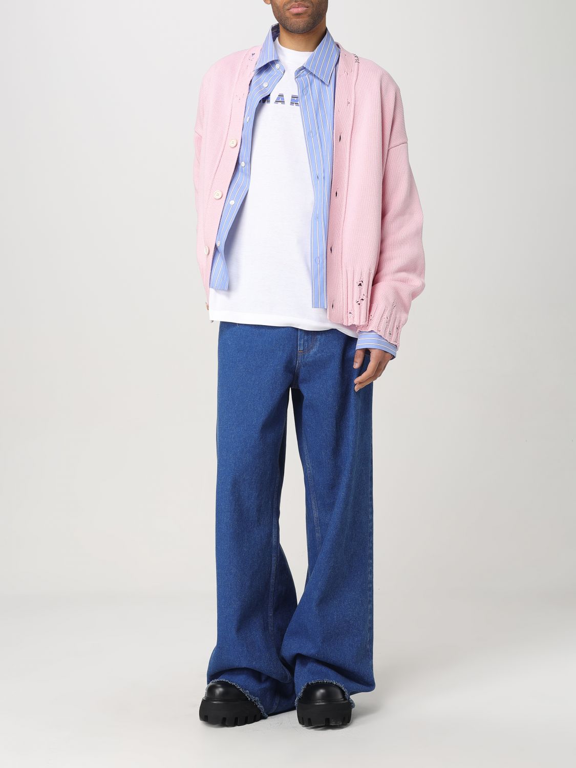 Mid-rise wide-leg jeans - Blue