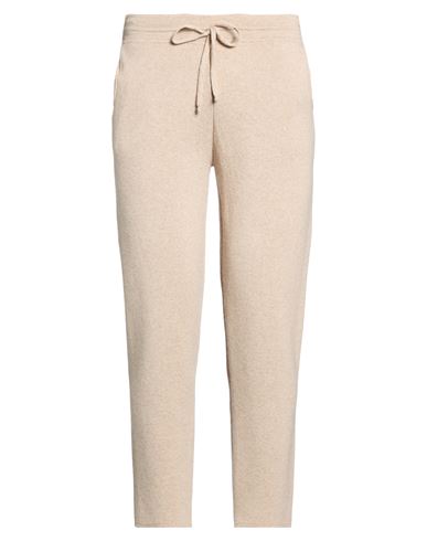 Man Pants Beige Size L Viscose, Polyamide, Wool, Cashmere