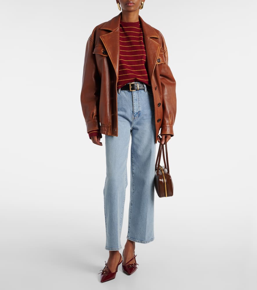Frame The Wide high-rise wide-leg jeans