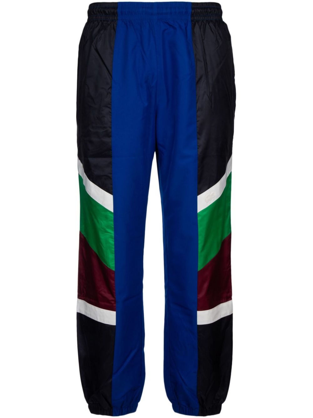 Appliqué cotton track pants - Blue