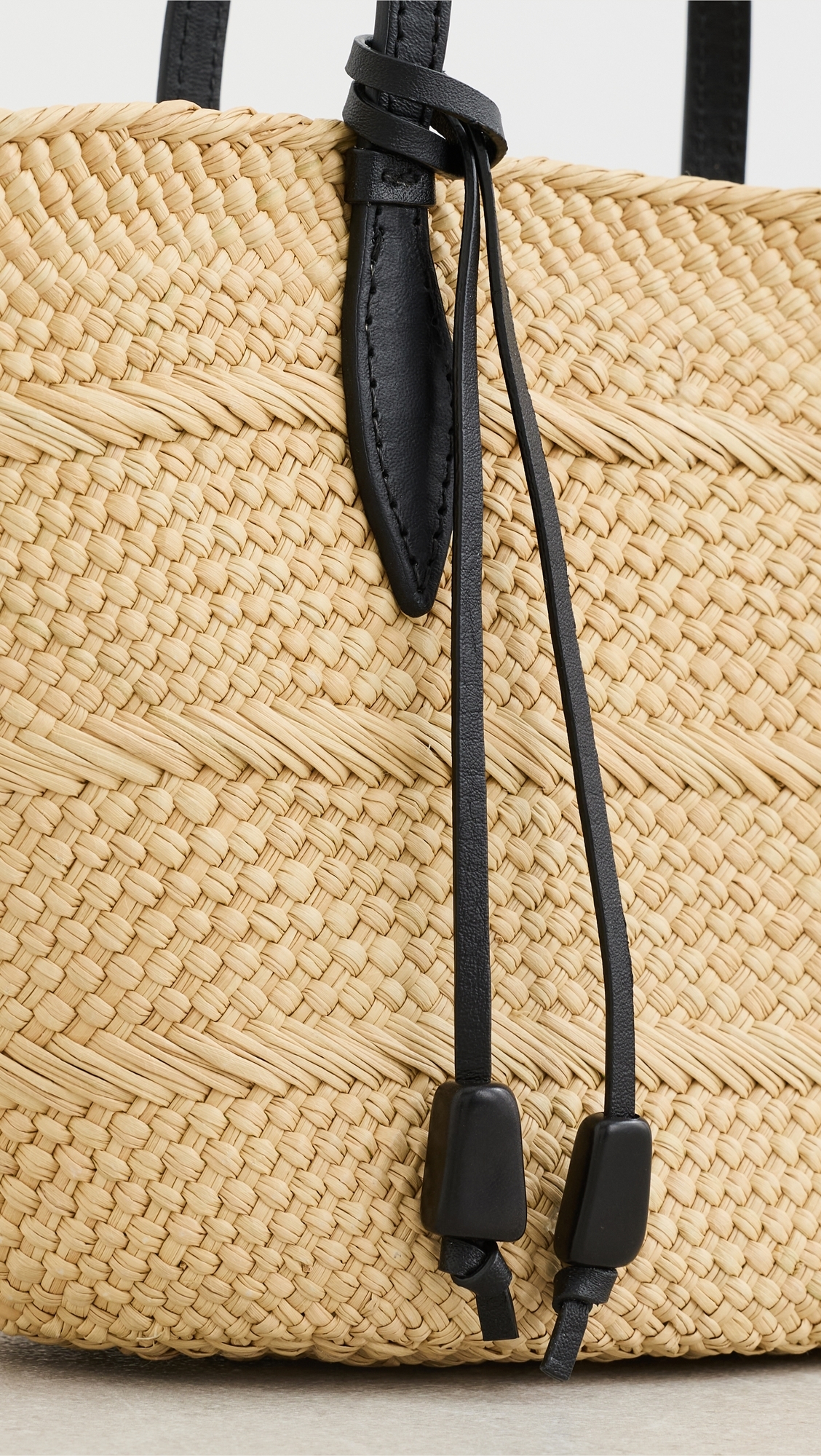The Small Trapeze Basket Tote Bag Taupe/Black One Size