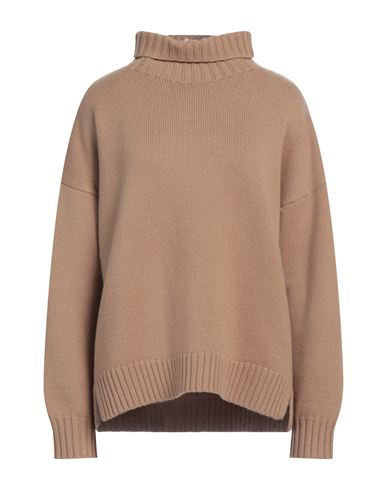 Woman Turtleneck Camel