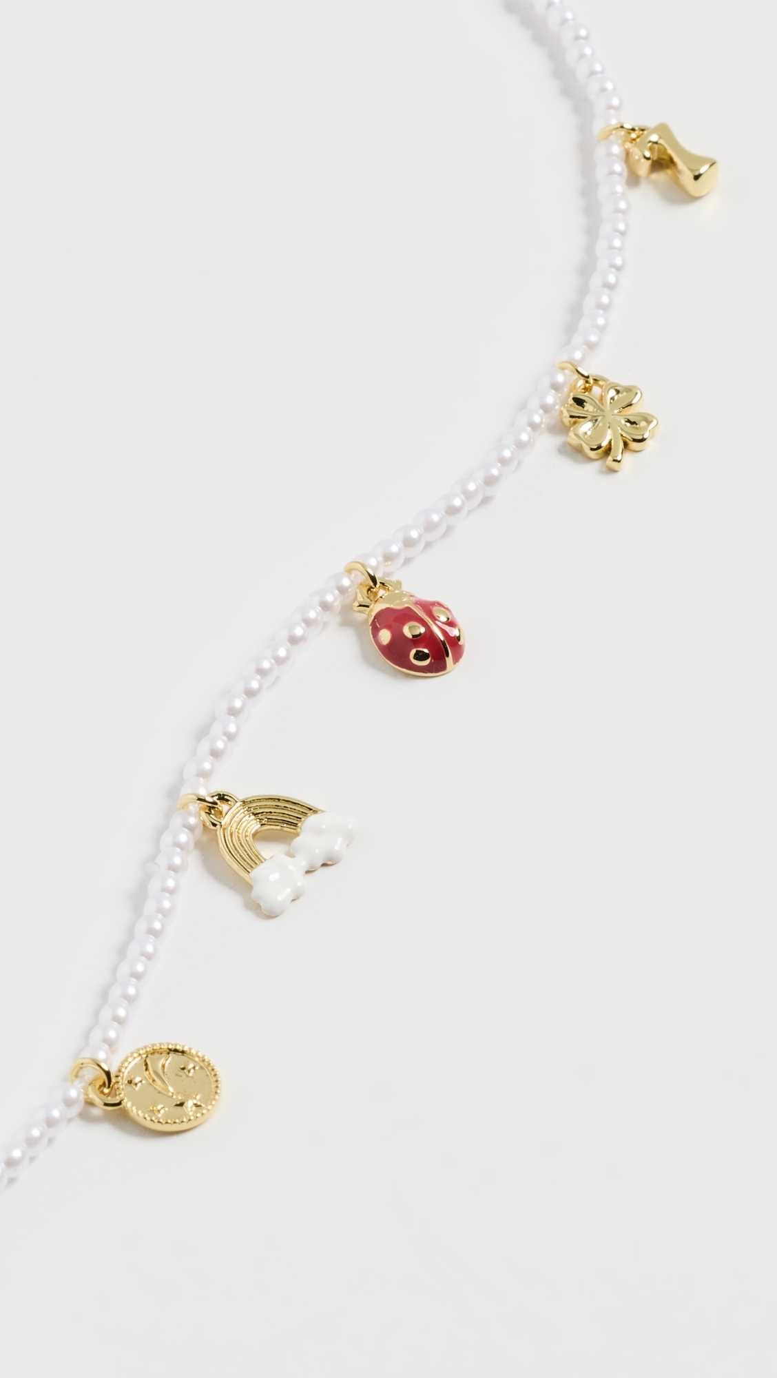 Lucky Mini Charm Bracelet Pearl One Size