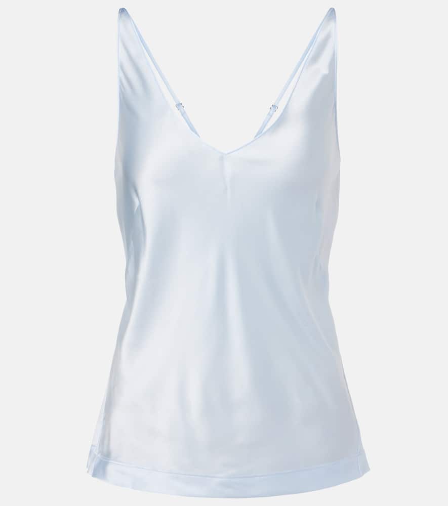 Sense of Shine silk-blend top