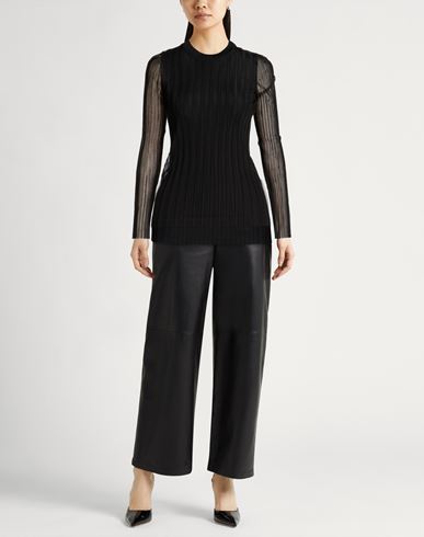 Woman Top Black Size M Polyamide, Polyester