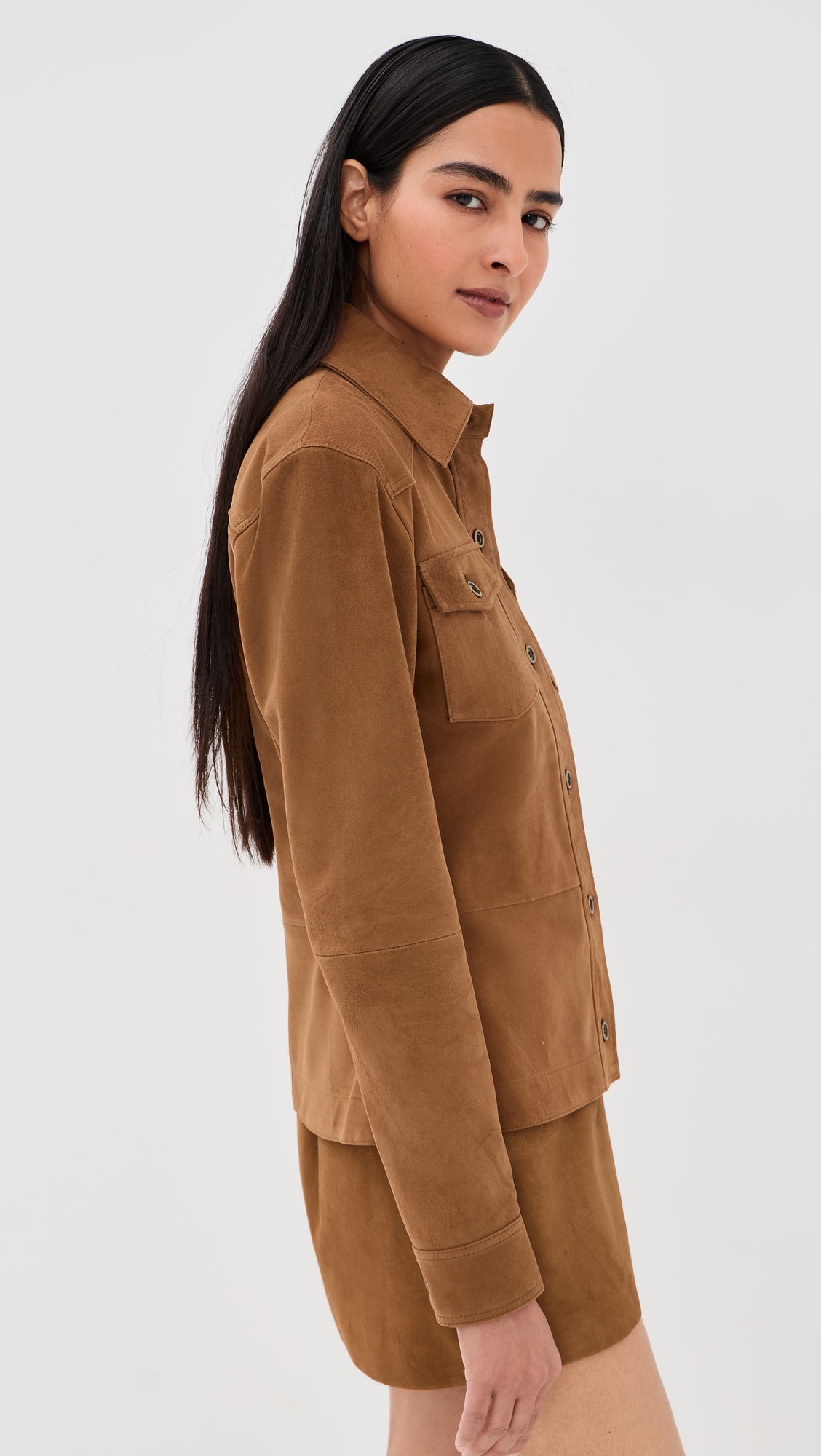 FAYE Goat Suede Jacket Whiskey