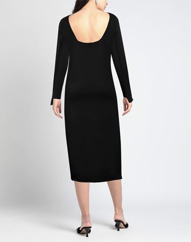 Liviana Conti Woman Midi dress Black Size M Virgin Wool, Polypropylene