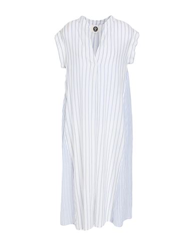 Woman Midi dress Blue Size S Cotton