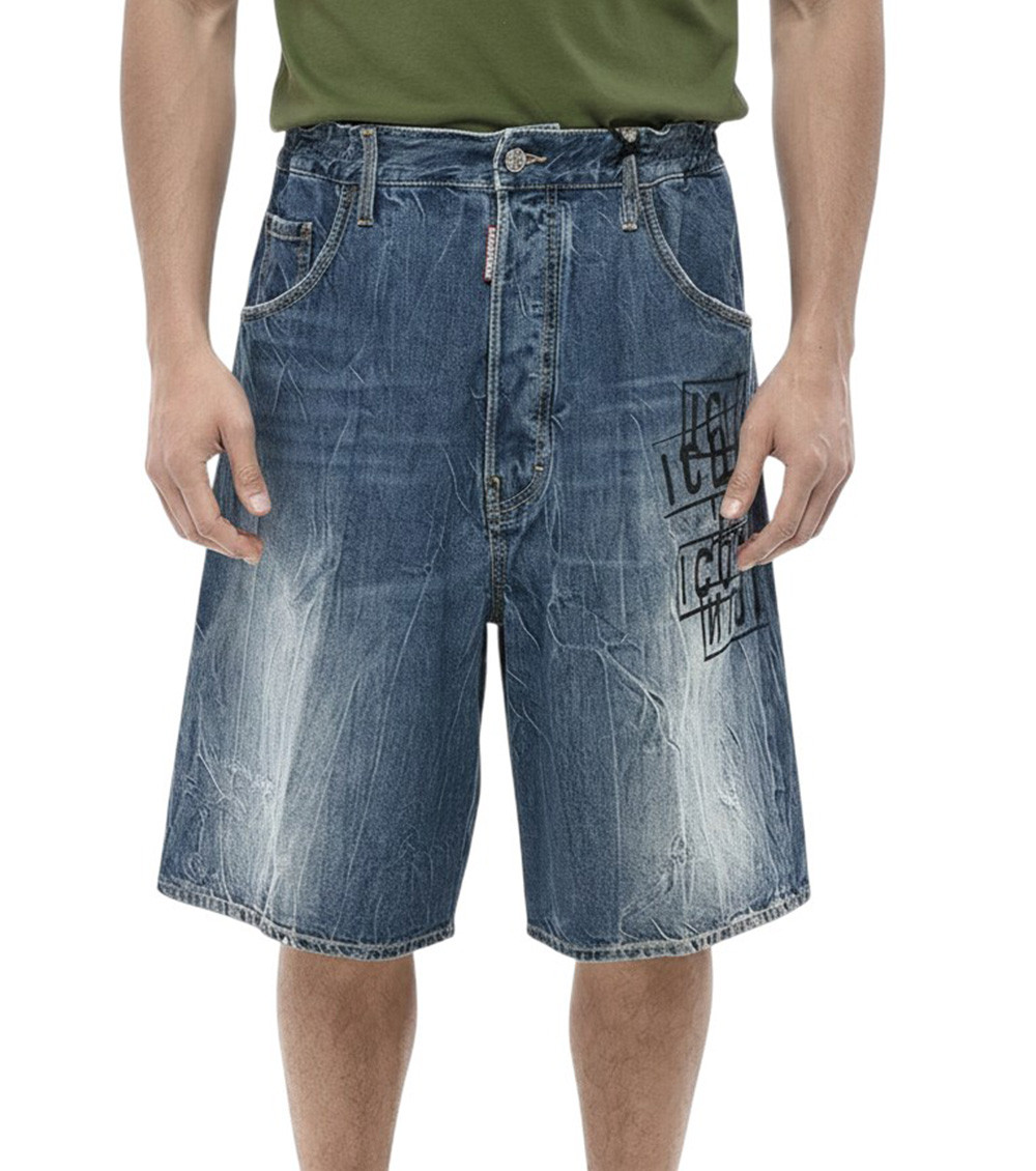 Icon Mid-rise Denim Shorts