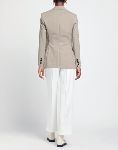 Woman Blazer Khaki Size 00 Wool, Elastane