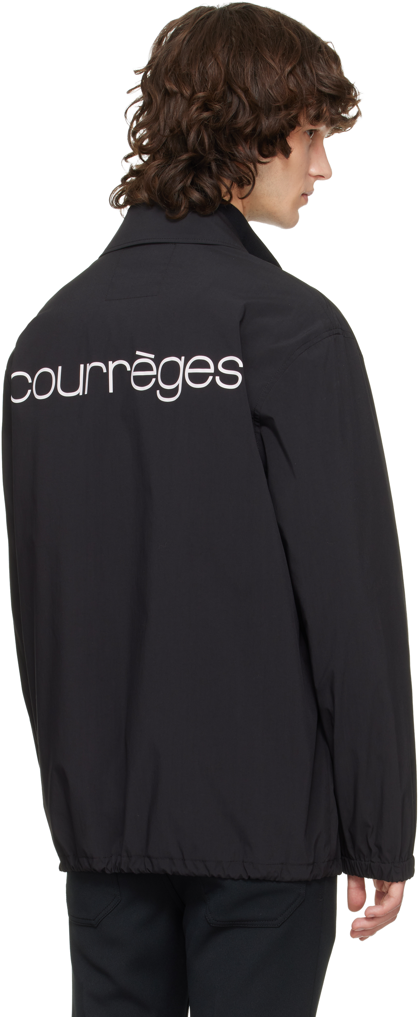 Black Printed Coach Jacket