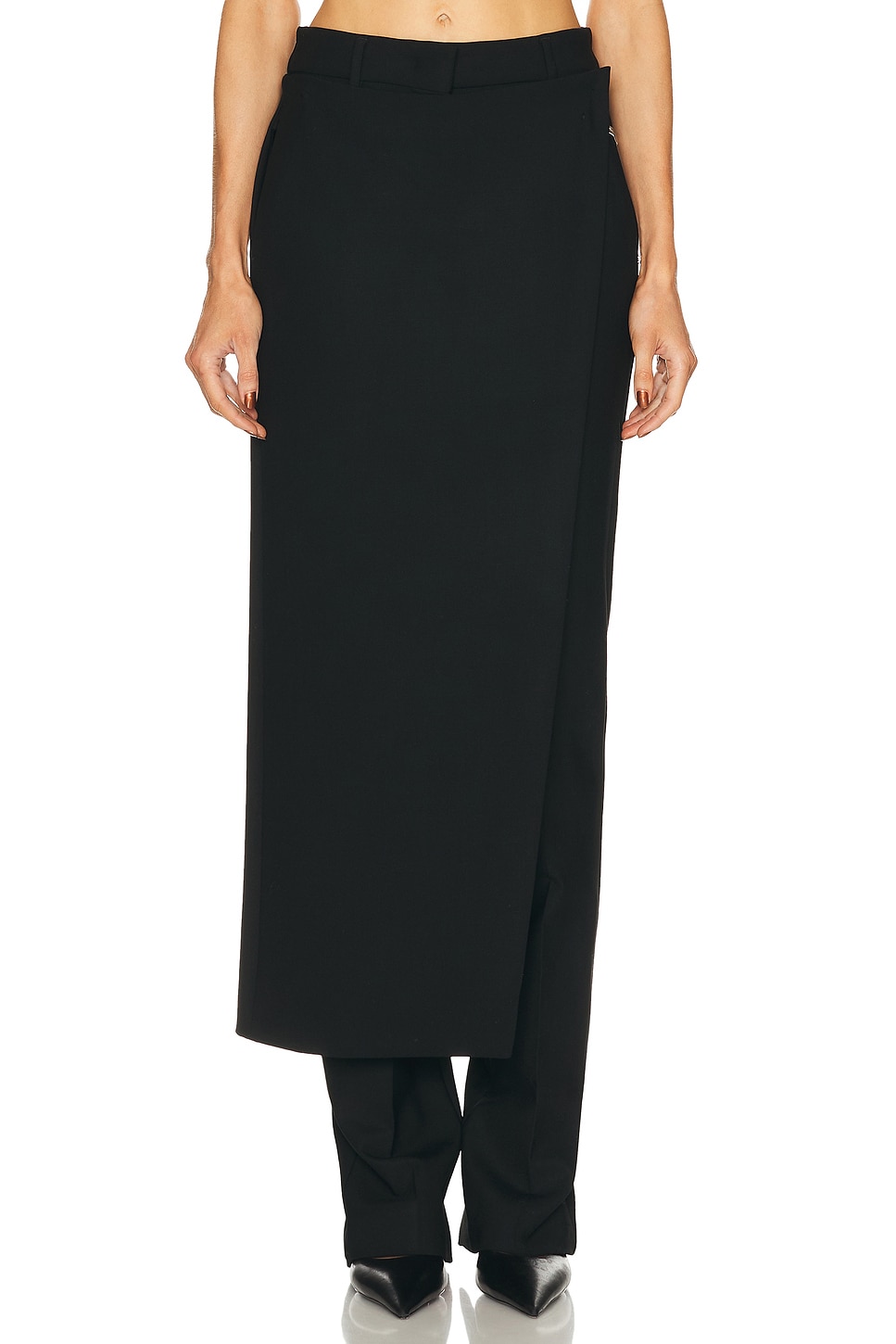 Sportmax Utopia Long Trouser in Black - Black. 0 also