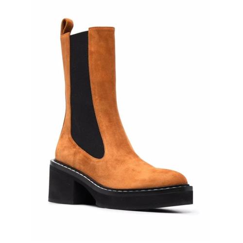 Calgary suede-leather boots - Neutrals