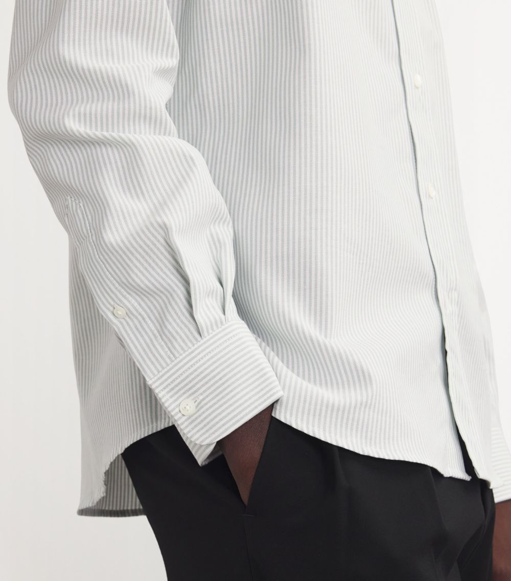 Cotton Striped Oxford Shirt