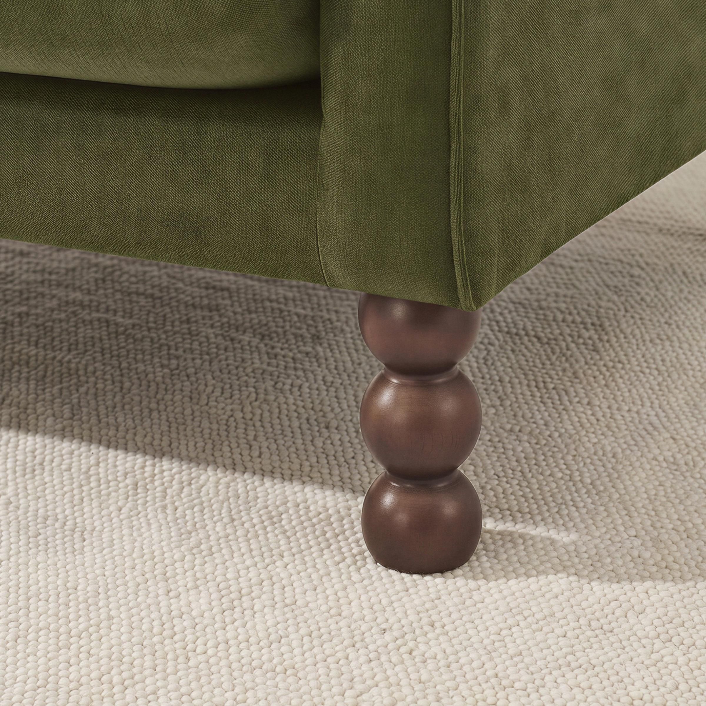 Furnitureboxuk Monroe Chenille Fabric 2 Seater Sofa In Green