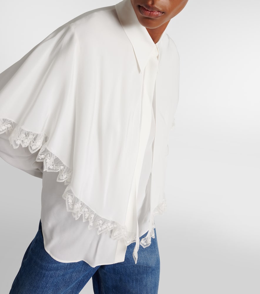 Chloé Knotted Heritage silk crêpe de chine blouse