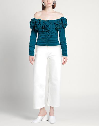 Woman Top Deep teal Size 8 Polyester, Elastane