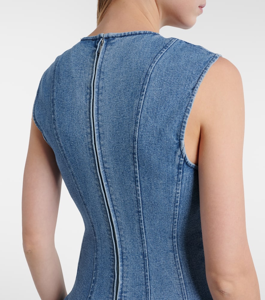 Bowen denim maxi dress