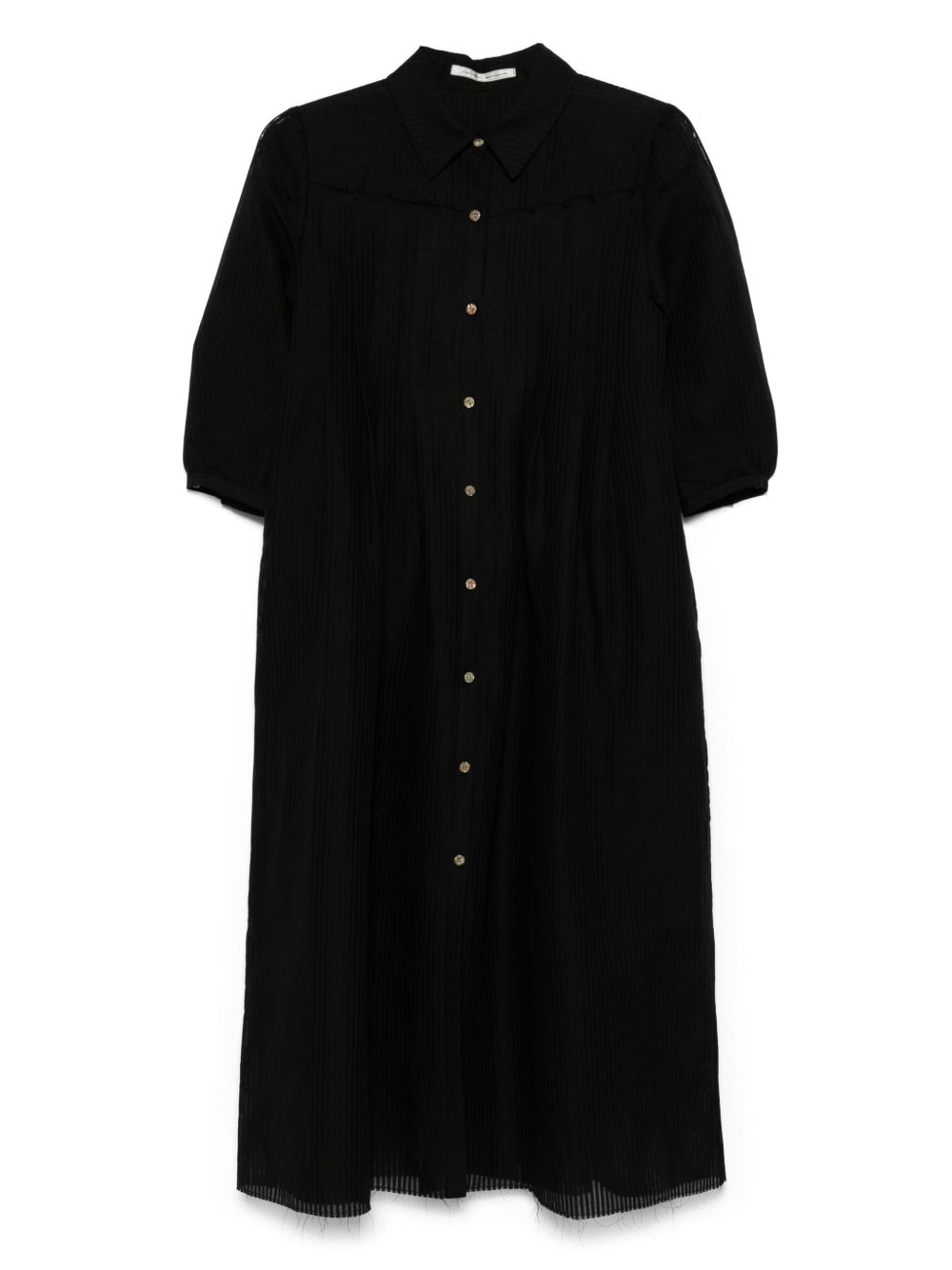 Individual Sentiments striped midi dress - Black