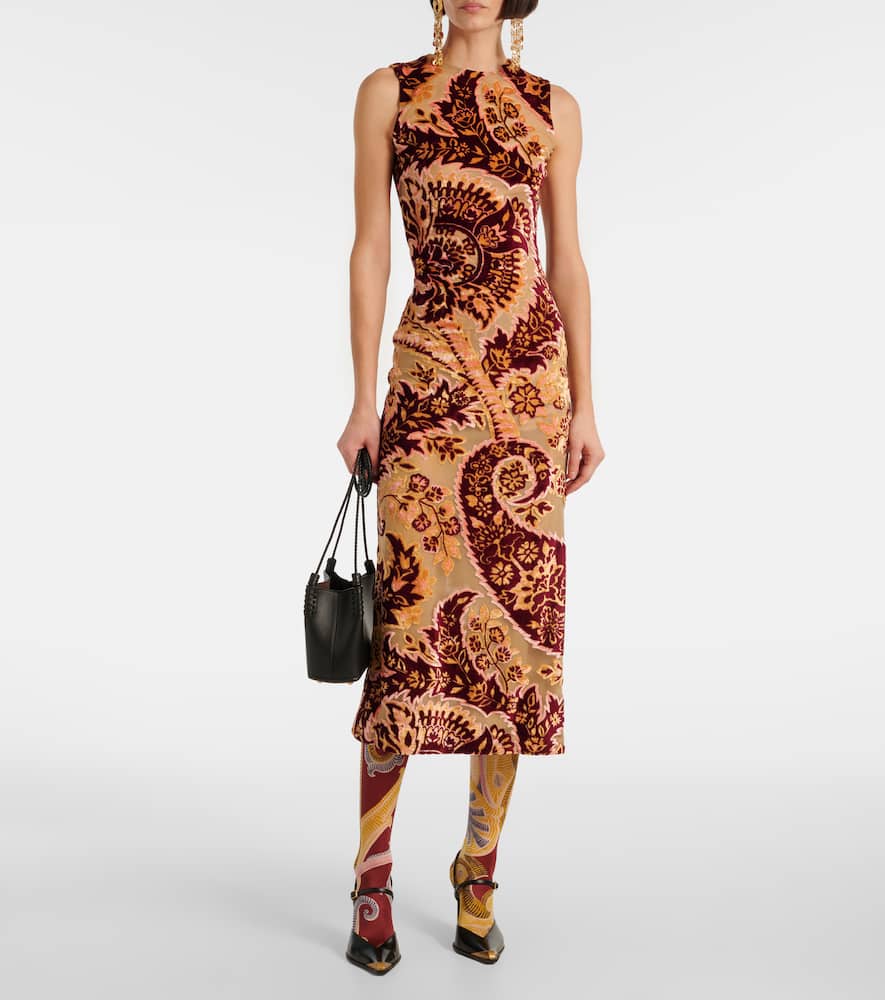 X Etro Satin de Luxe paisley tights