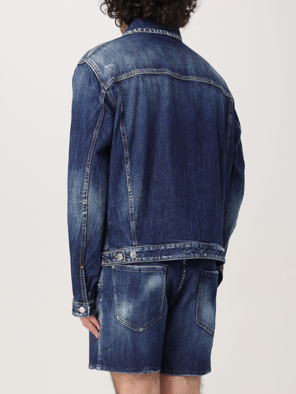 Zippered denim jacket - Blue