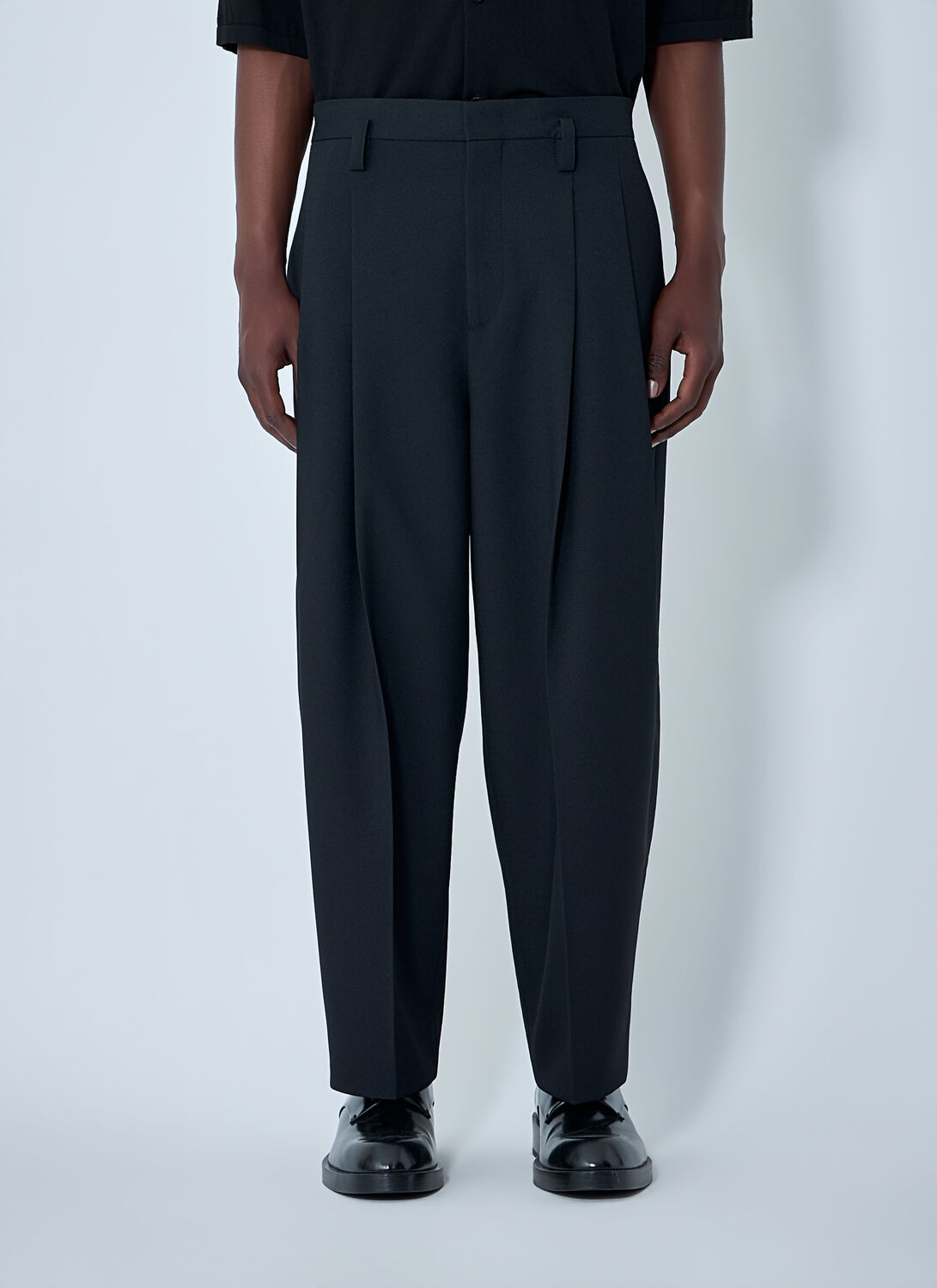 Relaxed Fit Trousers - Man Pants Black It