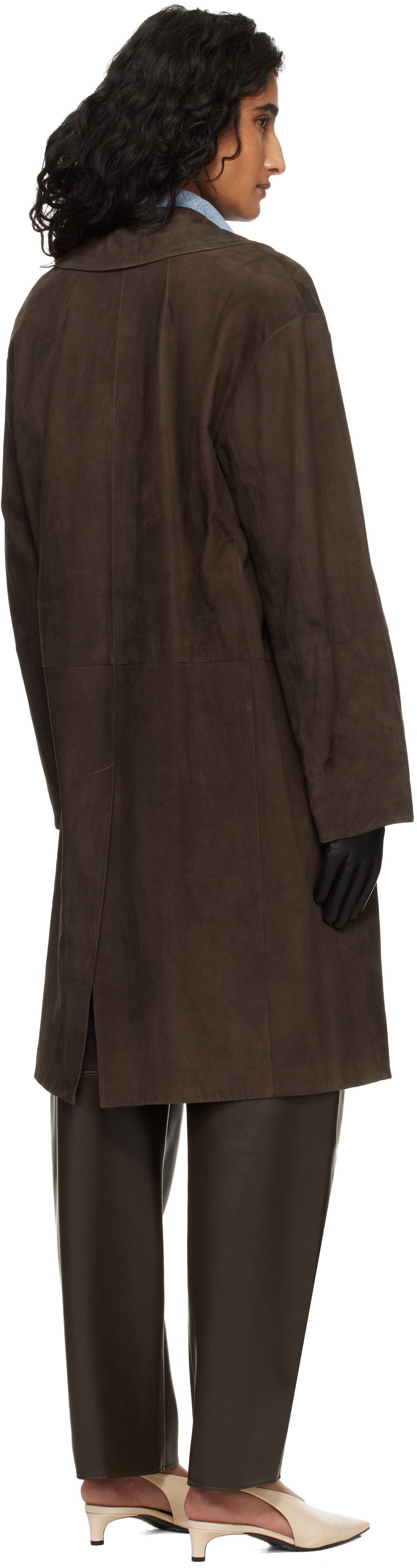 Brown Ortensia Suede Jacket