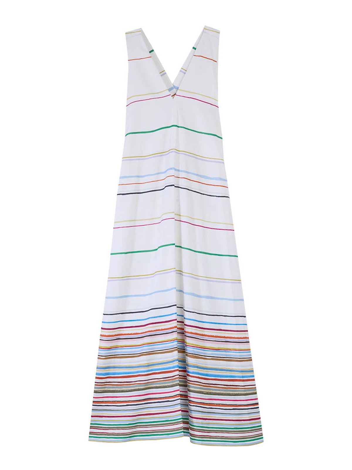 Long multi-stripe dress Ps