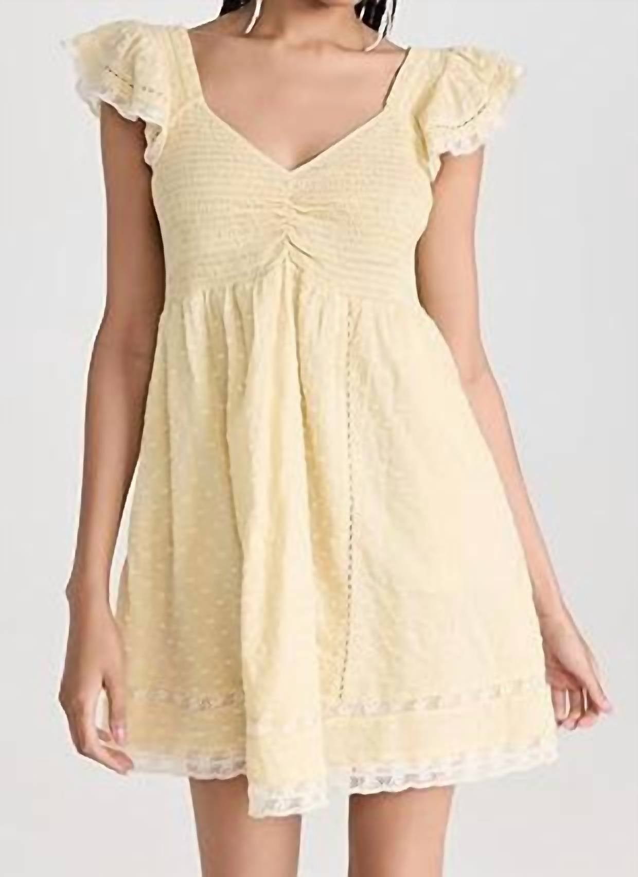 Athalia Dress In Gilded Yellow