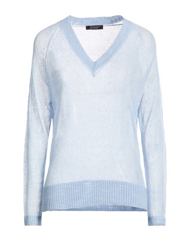 Woman Sweater Light blue Size 6 Linen