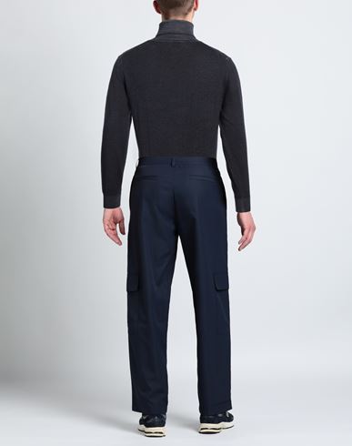 Man Turtleneck Navy Size XXL Virgin Wool