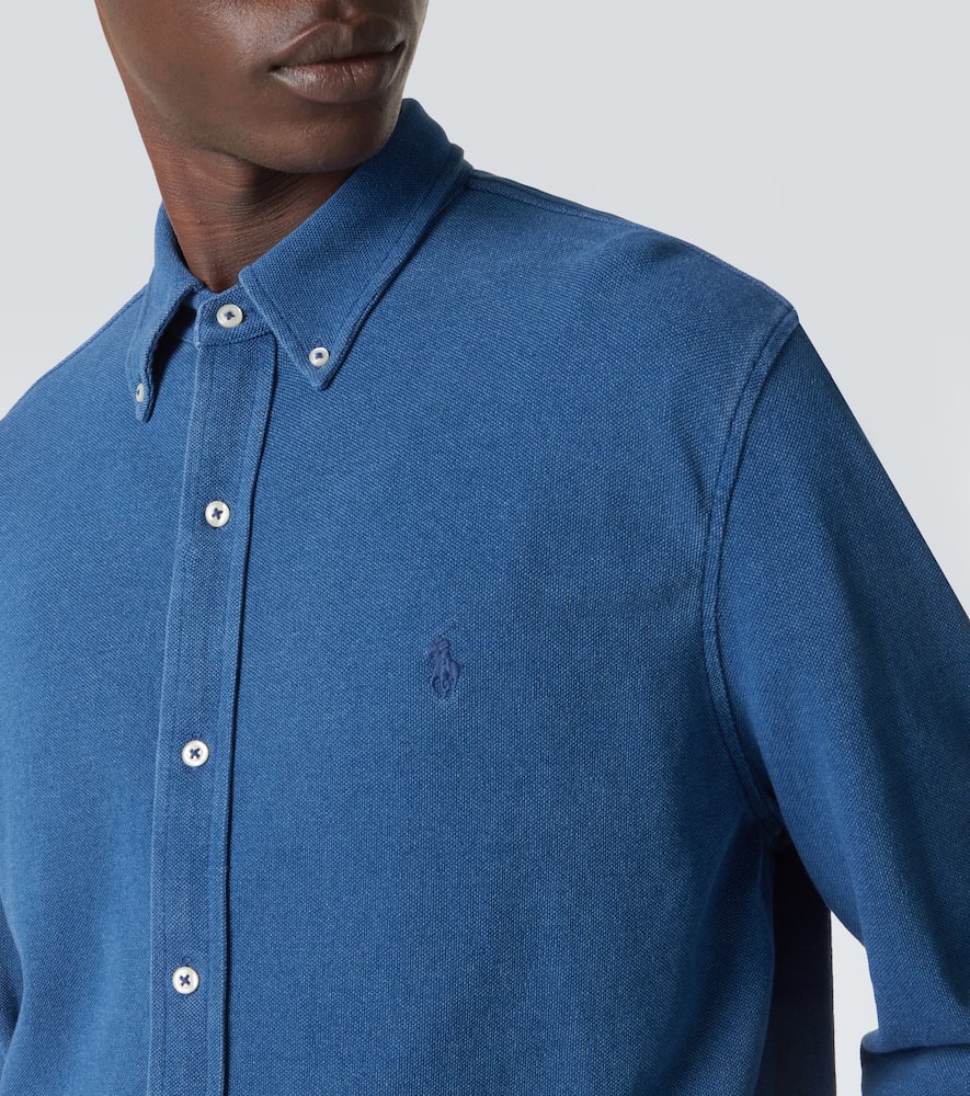 Cotton mesh shirt
