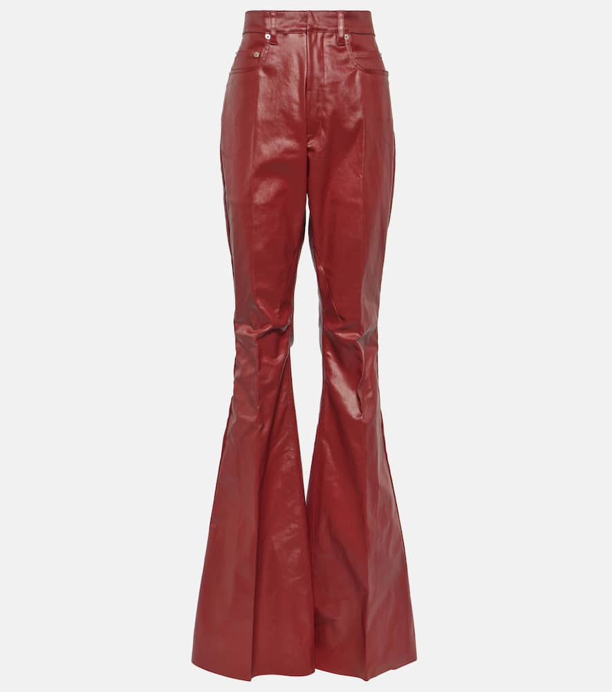 Bolan high-rise coated denim jeans