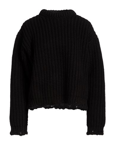 Woman Turtleneck Black Size 2 Wool, Cashmere