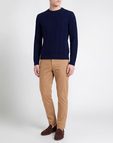Man Sweater Navy Size 36 Wool, Polyamide