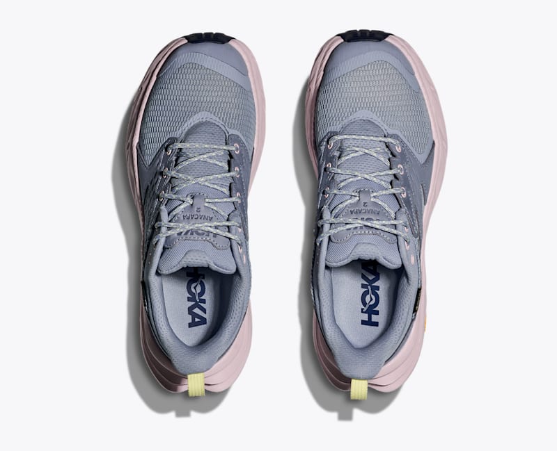 HOKA Women's Anacapa 2 Low GTX Shoes in Tranquil Blue/Lilac Cream