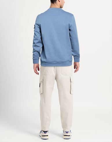 Man Sweatshirt Slate blue Size M Cotton