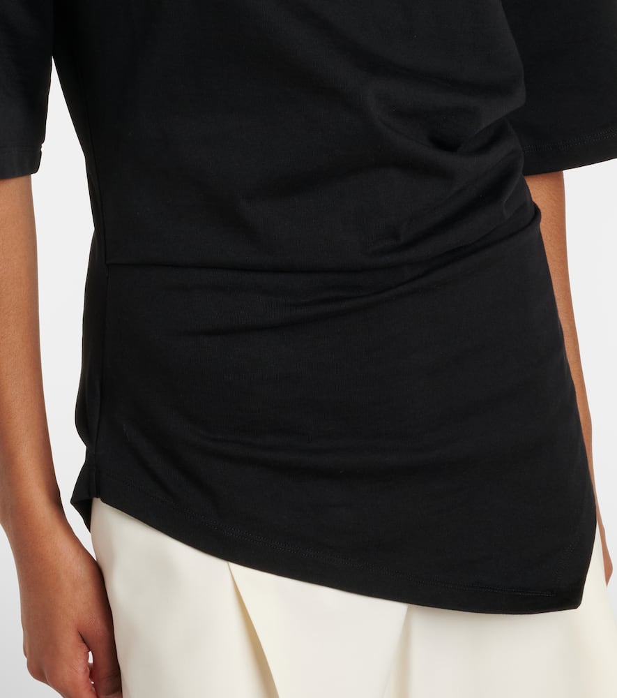 Róhe Gathered cotton T-shirt