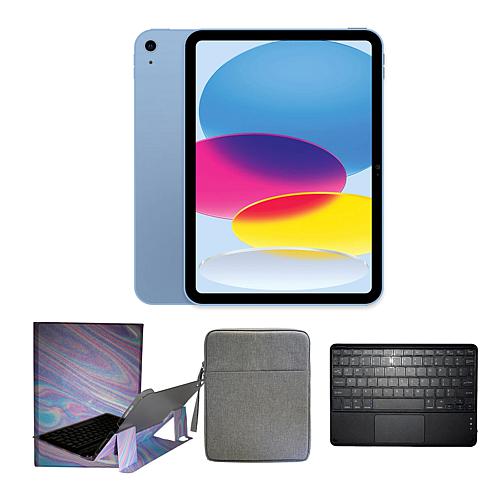 "iPad 10.9"" 10th Gen Blue 64GB w/Keyboard & Carrying Bag
