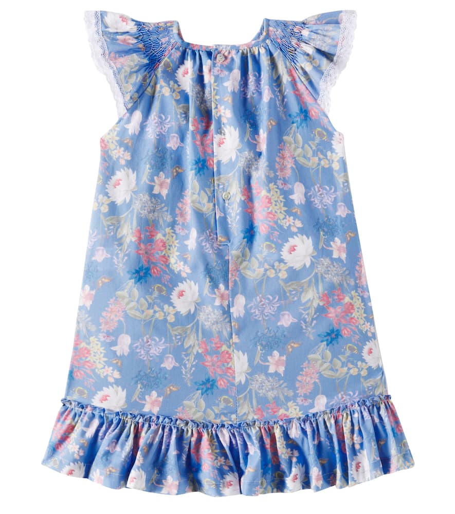 Dhalia smocked cotton dress