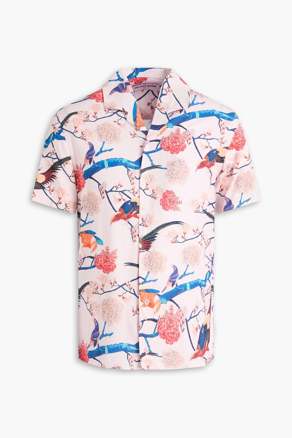 Hibbert printed piqué shirt - Pink - S